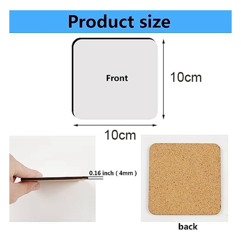 12 stuks sublimatie vierkante  - Coaster Sublimation Blank recensie en prijs